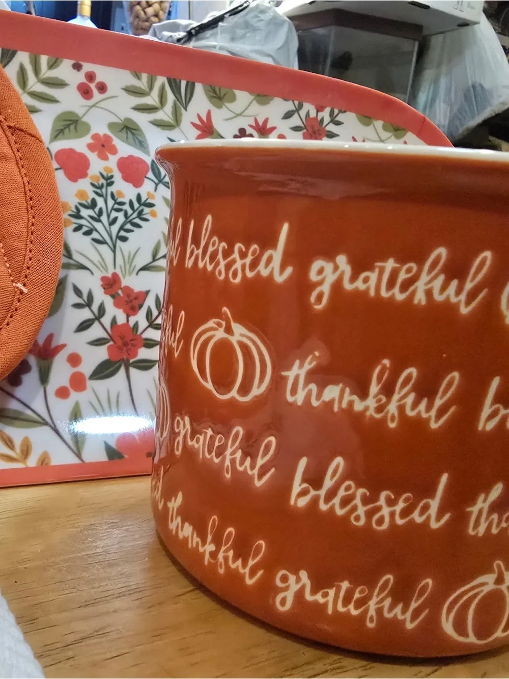 Harvest Pumpkin Orange Kitchen Set by